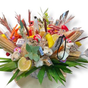 Manlig bukett med korv