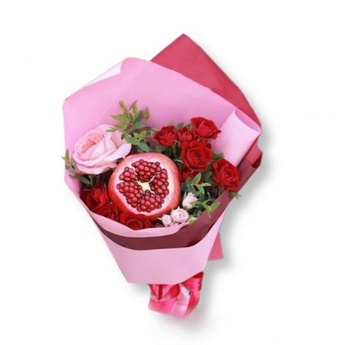 granatäppelfrukt bukett