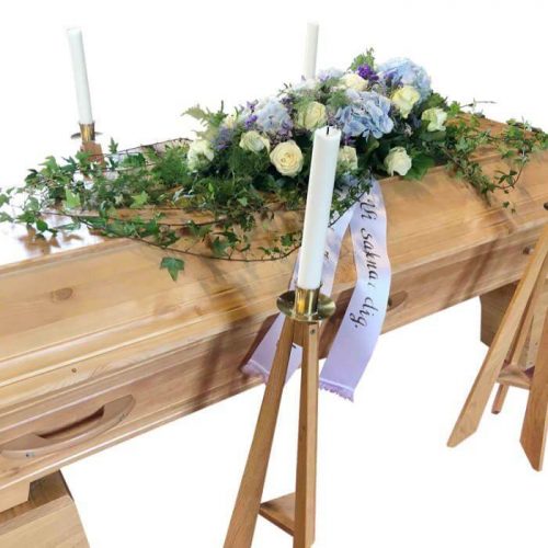 Kistdekoration med hortensia - Bild 3